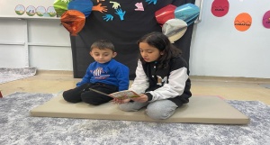 Kültür ve Edebiyat Kulübünün Anasınıfı Öğrencileriyle Akran Araçlı Okuma Etkinliği